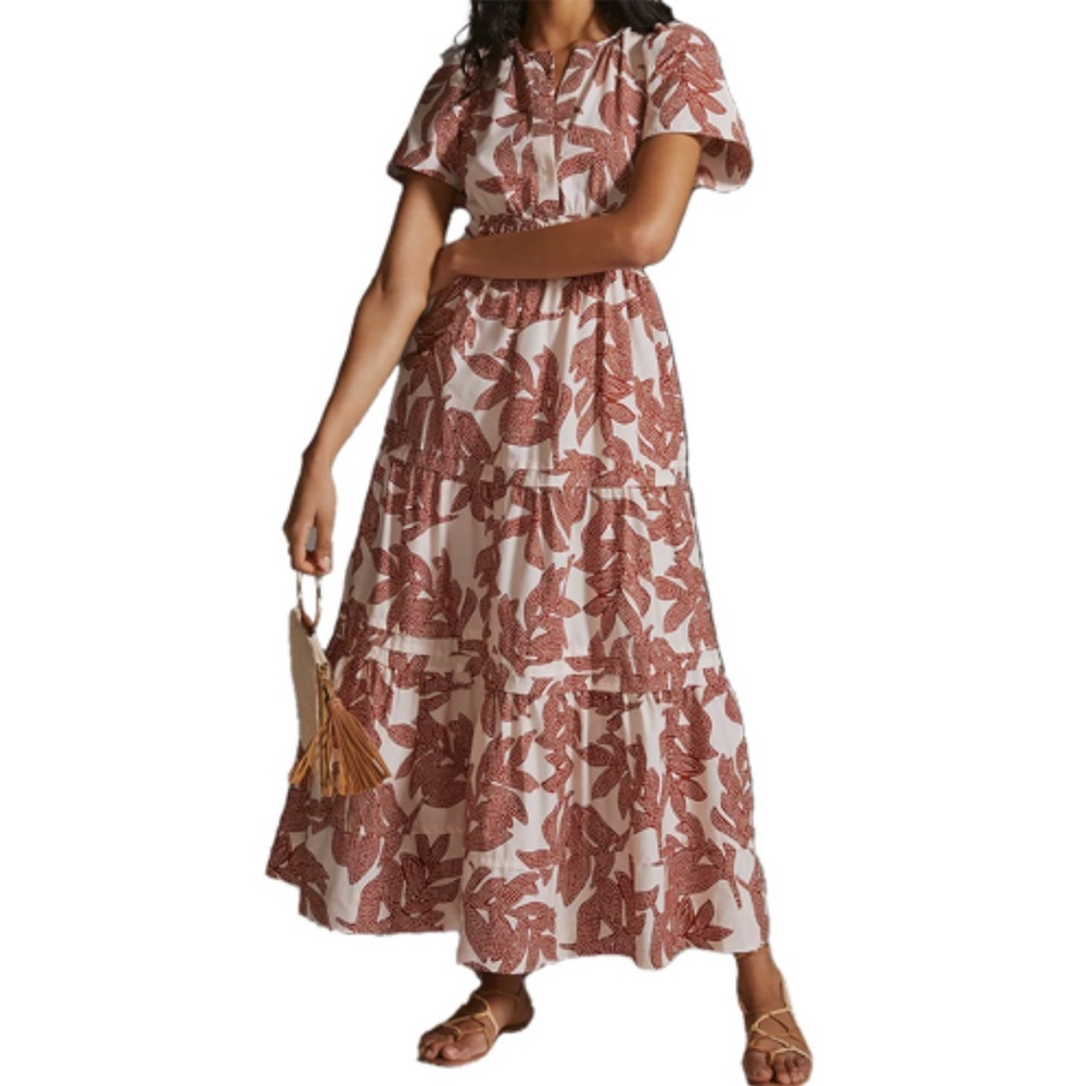 Anthropologie XS The Somerset Maxi Floral Print Dress